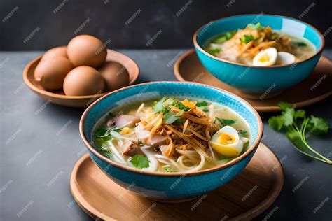  Soto Ayam - Uma Sopa Deliciosa com Frango Tenders e Um Caldo Aromaticamente Picante